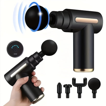 Mini Massage Gun & 5-in-1 Starlight Car Charger(Pack of 02)